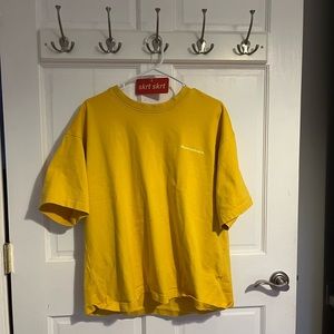 Human race yellow t shirt